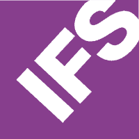 White letters IFS on a purple background, with the IFS text positioned diagonally.
